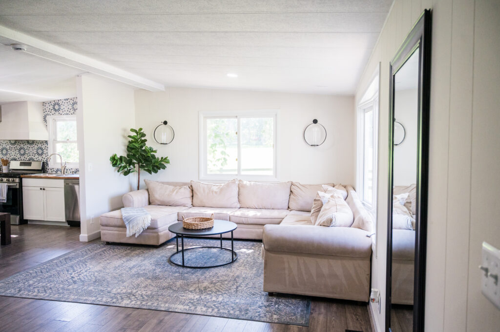 Bridal suite at Halcyon Watson’s Something Blue Cottage in Loudoun County, VA, with natural light and spacious layout.
