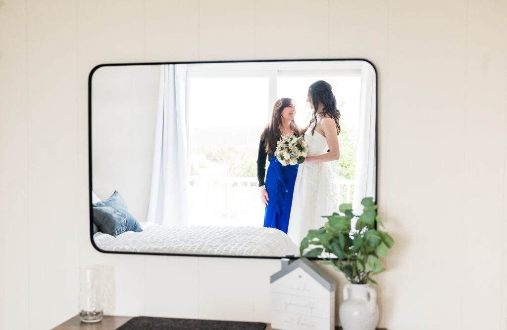 Getting ready on wedding day at Halcyon Watson 