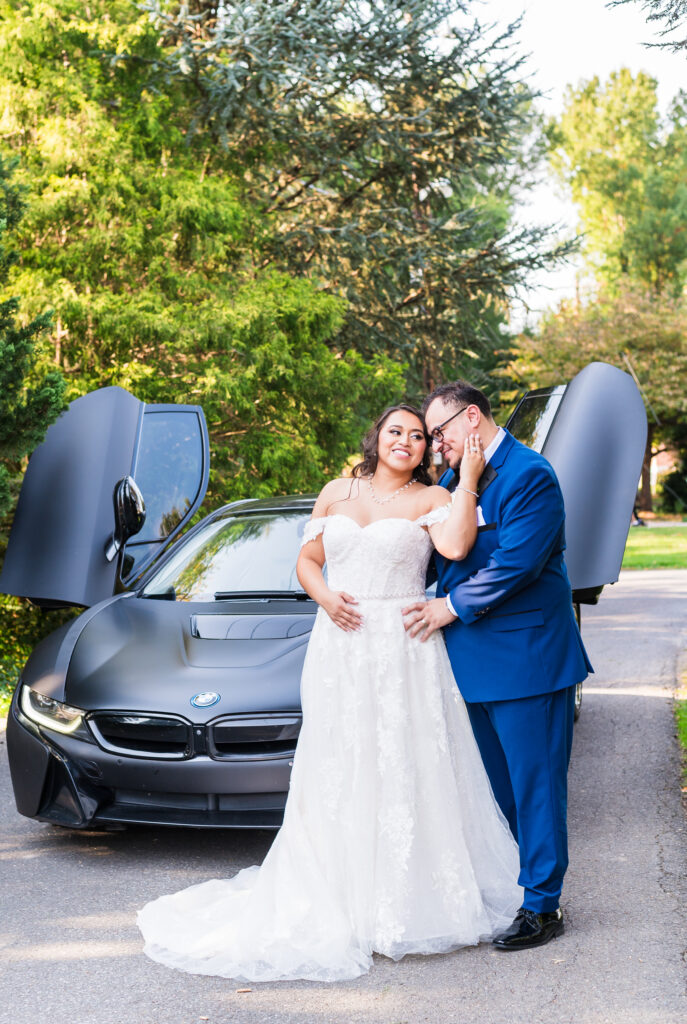 Wedding dress details that photograph well - bride in lace gown
