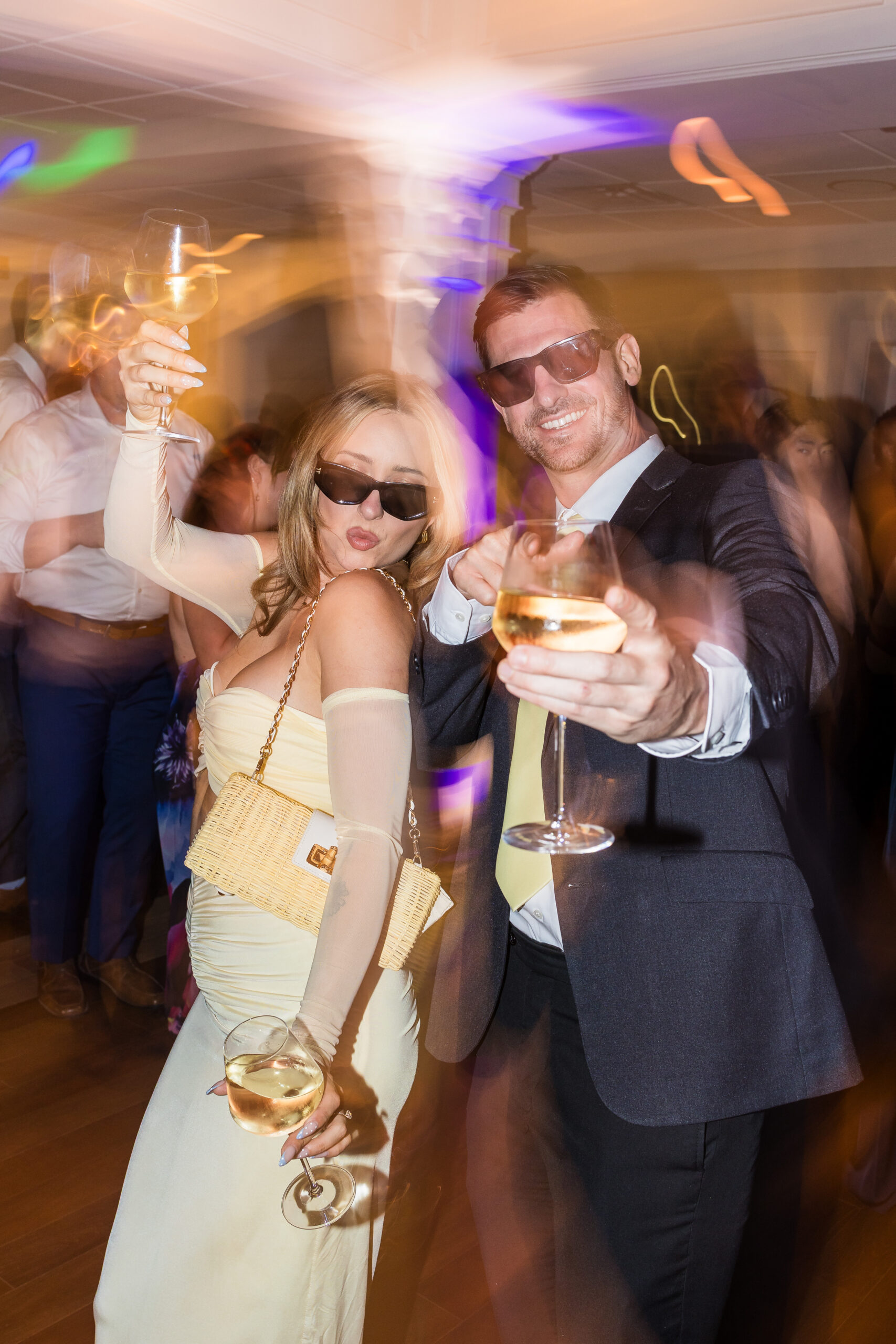 Wedding guests dancing at Herrington on the Bay venue